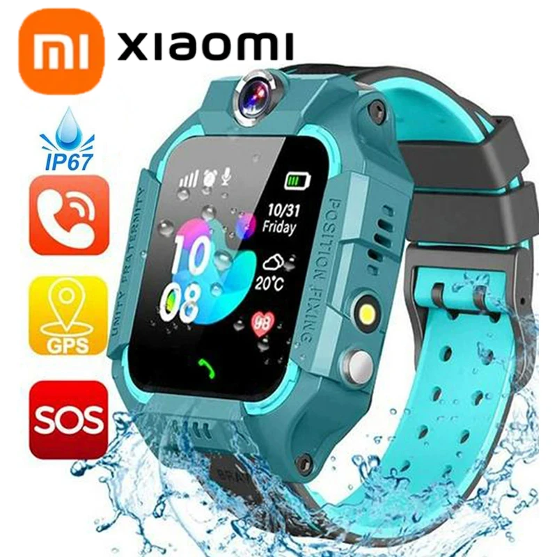 Xiaomi Kids Smart Watch Multifunctional GPS Location SOS Antil-lost Watch Ip67 Voice Function Sim Card Smart Watch Kids Gift