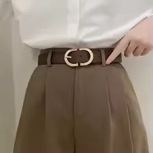 Korean Ins Solid Color Trendy Waistband Unisex Versatile Decorative Belt For Casual Jeans And Daily Fashion Matching