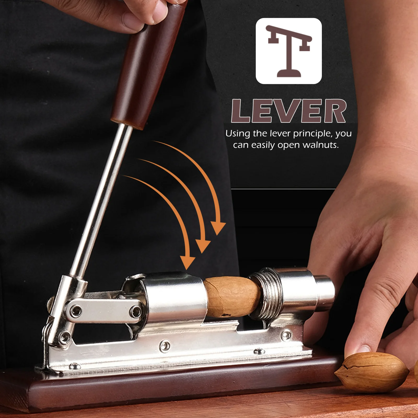 

Multi Function Nut Opening Tool Convenient Portable Walnut Cracker Tabletop Kitchen Accessory for Daily Home Use Clamp
