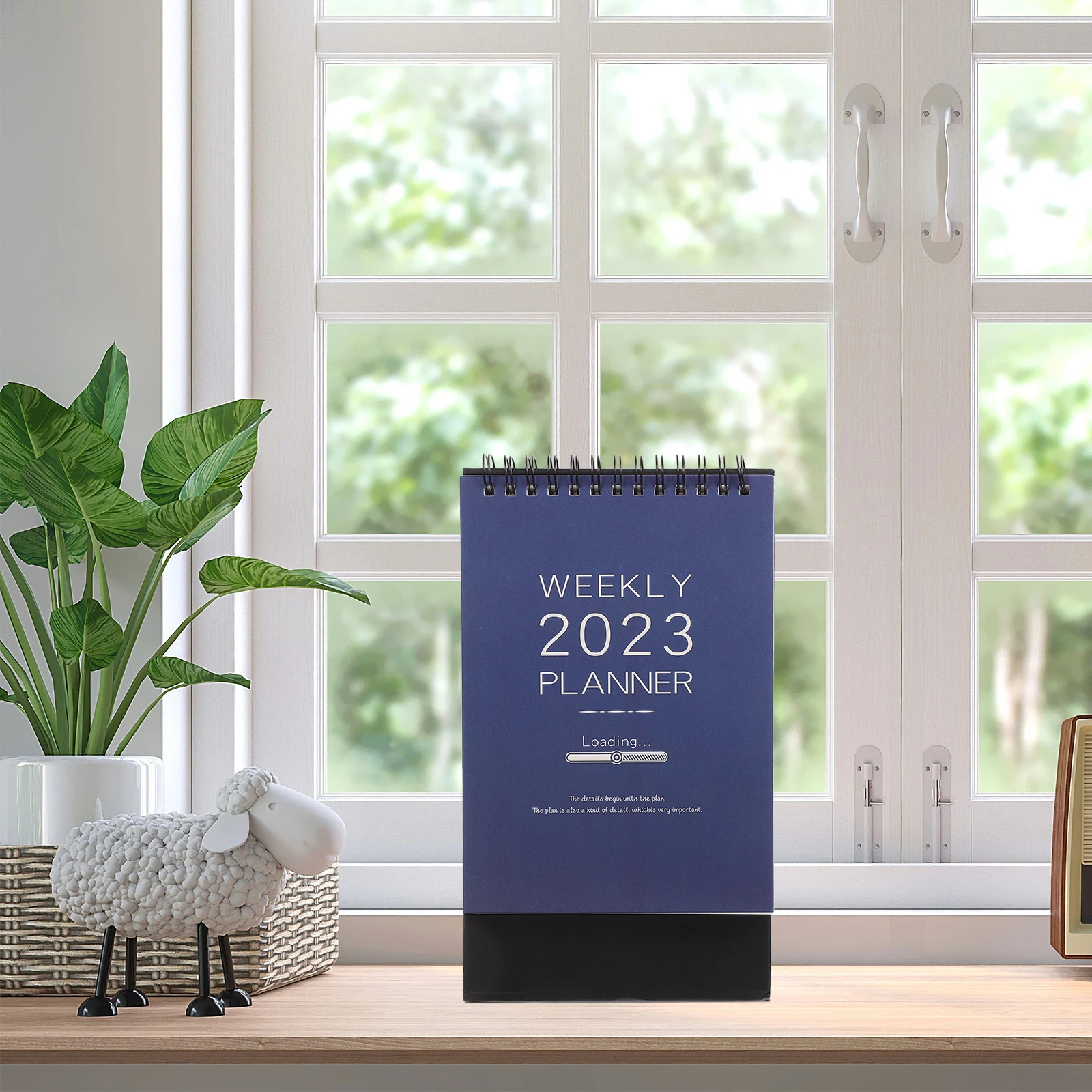 

2023 Desk Calendar Monthly St Paper Simple Delicate Design Reinforced Double Coil Thickened Base Portable Pocket Size