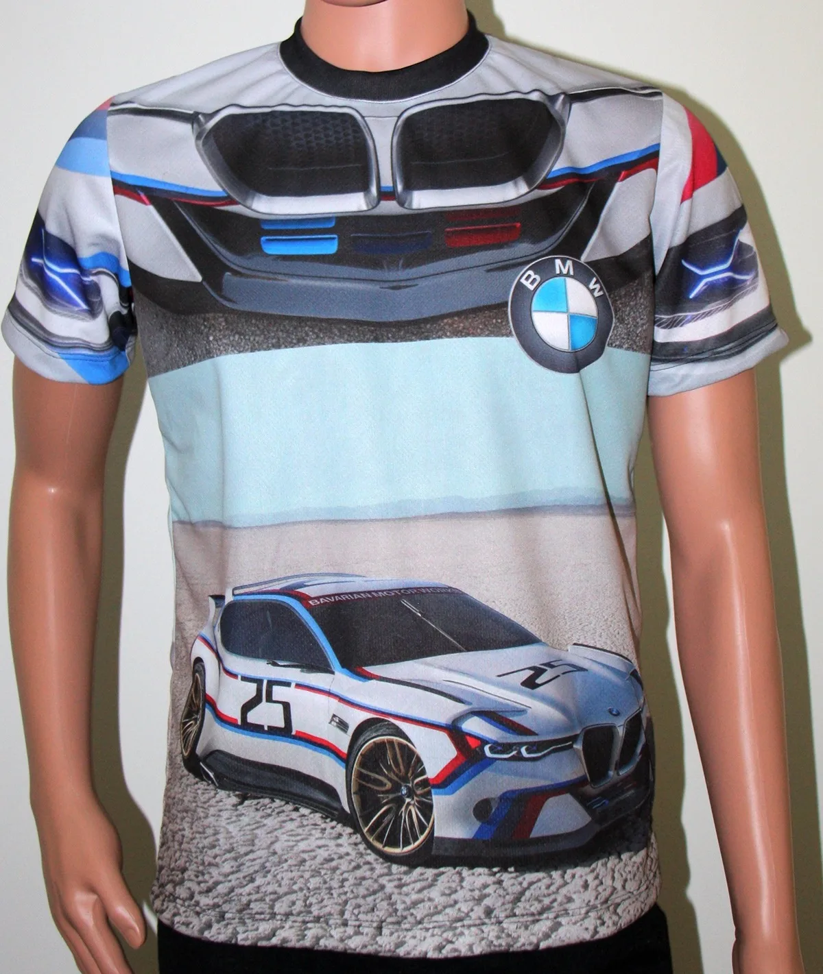 

2025 Summer BMW Men's Quick-drying T-shirt Hot-selling Fashion Short-sleeved Motorcycle Racing Breathable Casual and Comfortable