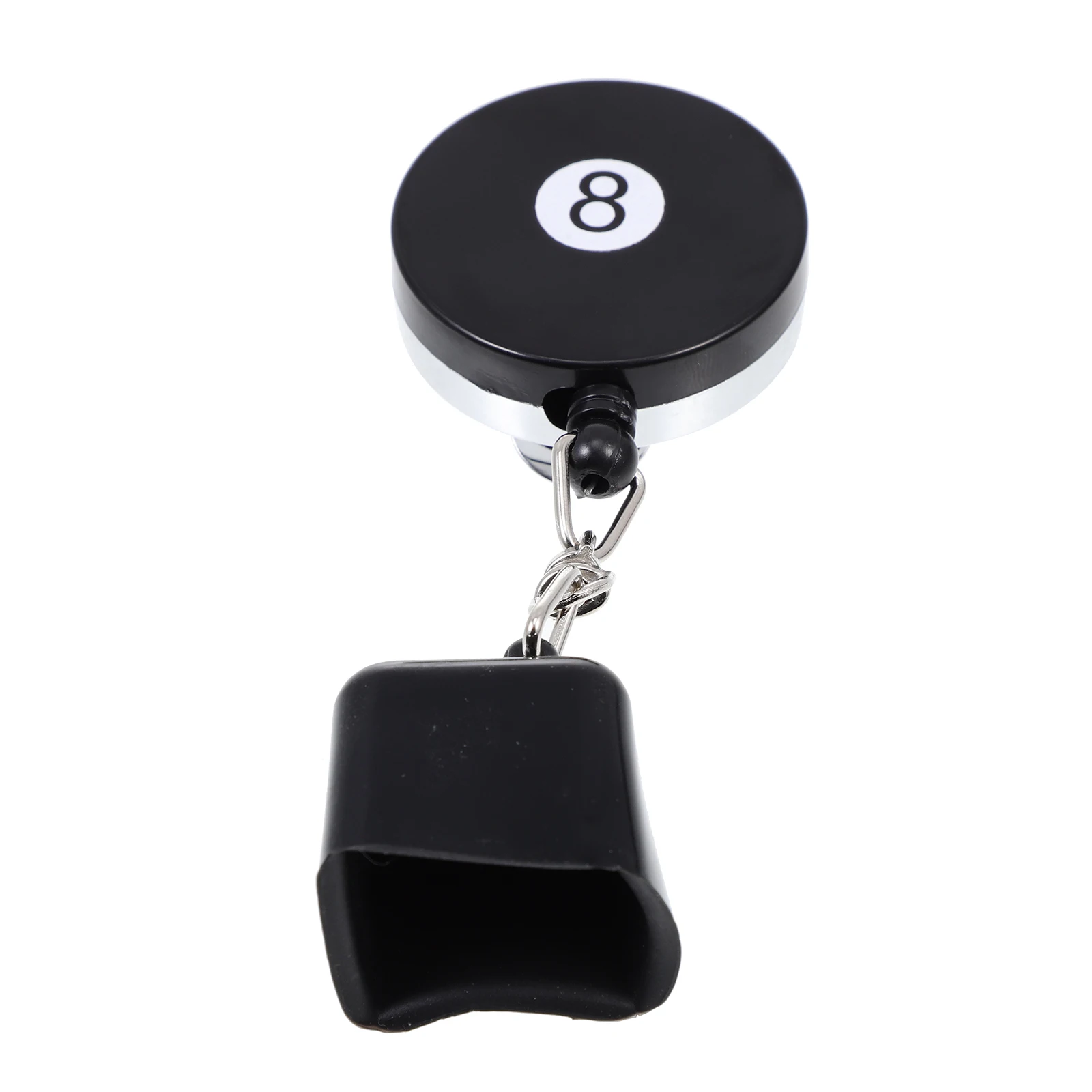 Schwarzer Pool-Queue-Kreidehalter, hochwertige Gummi-Kreidespitze für Billardtisch-Zubehör, langlebig, verschleißfest