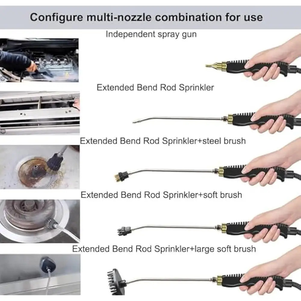 2500 واط ارتفاع ضغط البخار نظافة المحمولة الكيميائية الحرة يده التنظيف العميق أريكة سيارة المطبخ فرن بلاط كومة البقع