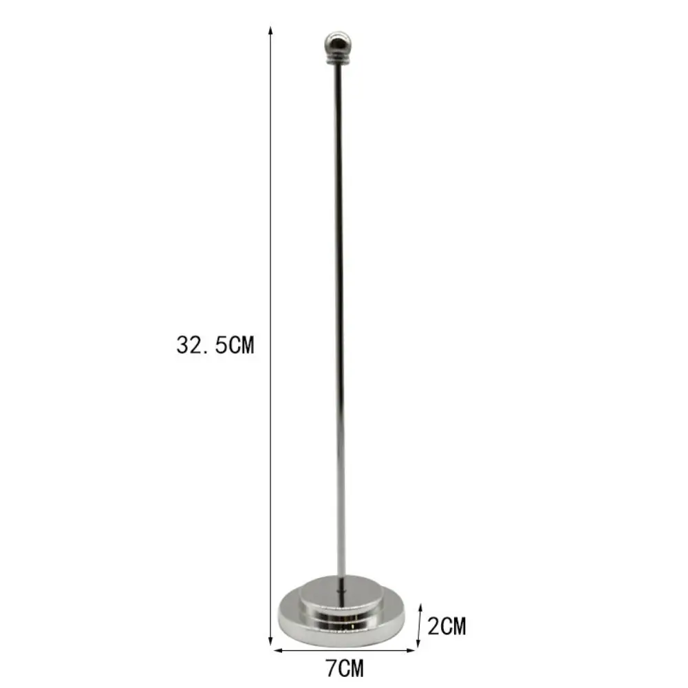Durable Metal Table Flag Pole Nail-Free Desk Ornaments Desktop Flag Holder Stable Base Flags Display Stand Office view 6