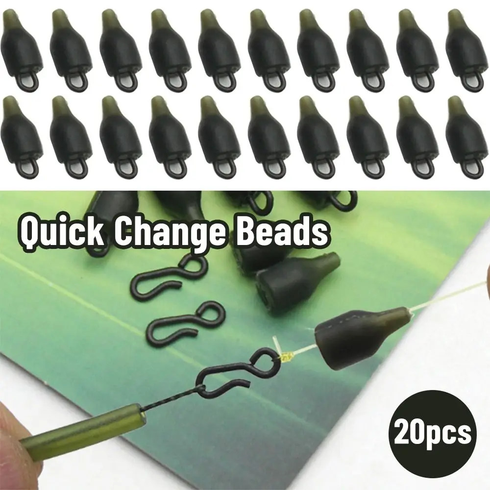 Change Beads Instantly Shock Change Hook Length Fishing Feeder Terminal Bead Line Holder Trough Fishing Rigs Connector Bead