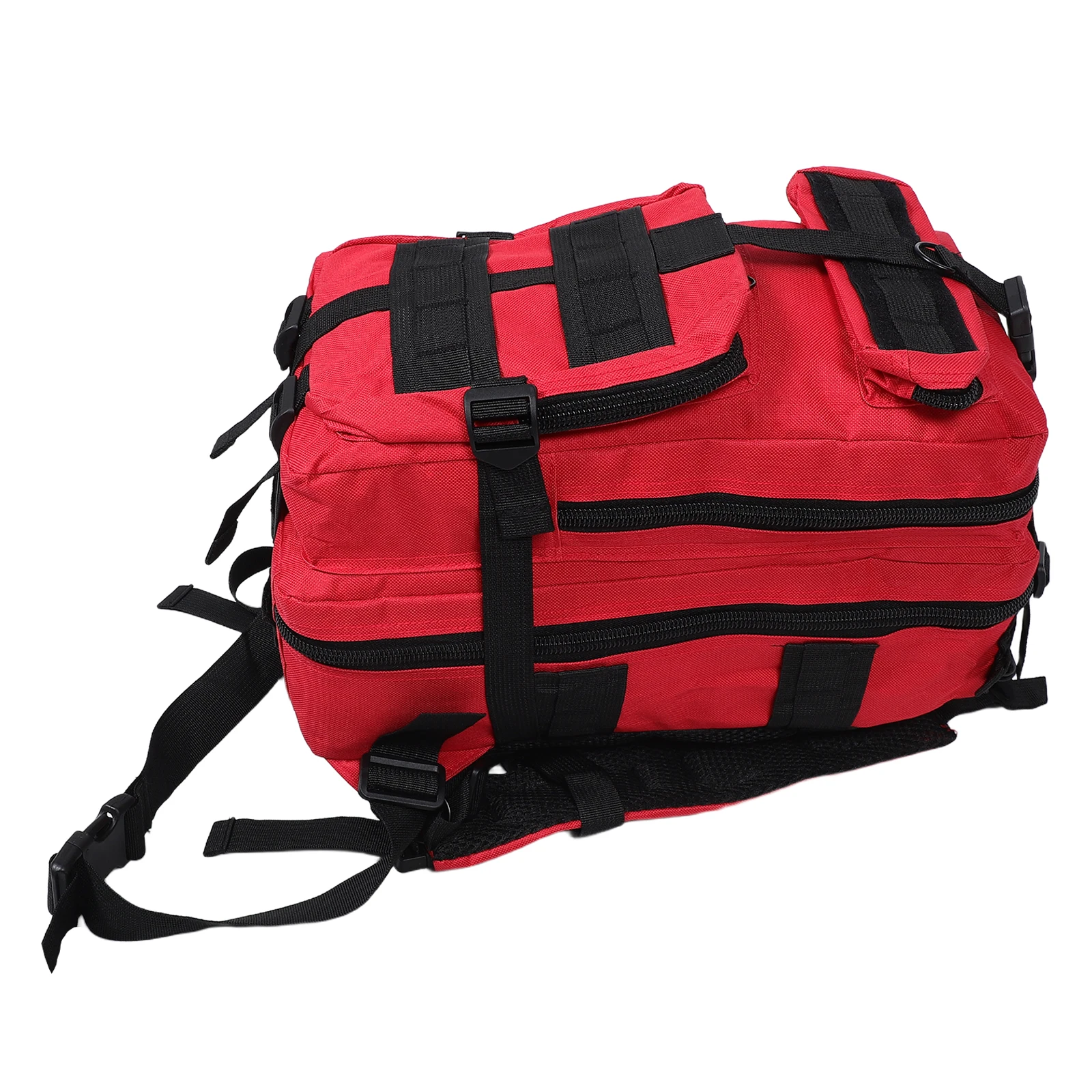 

Large Capacity Outdoor Tactical Backpack Red Waterproof Oxford Cloth Bag for Camping Hiking Mountaineering Traveling