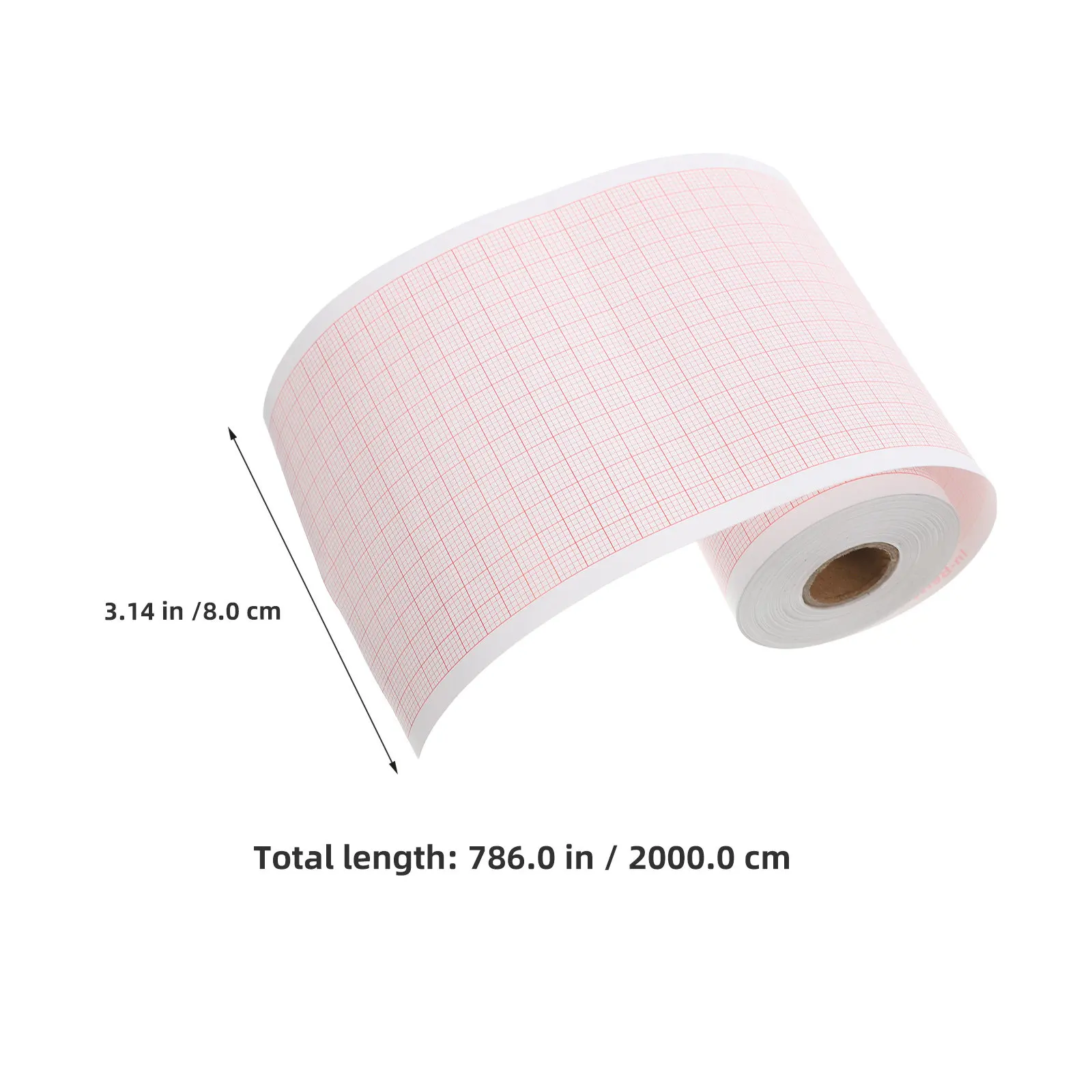 3pcs Blank Ecg Paper 80Mmx20M Red Grid Thermal Roll For Ecg Machine Refill Replacement Diagnostic Recording Sheet view 4