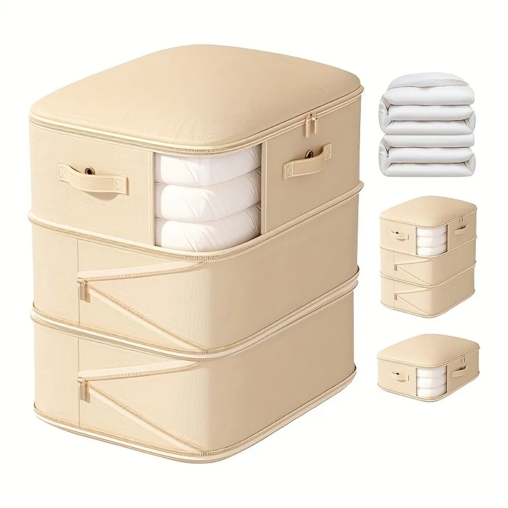 

Ultra-Large Capacity Multi-Purpose Clothes Quilt Compression Storage Bag for Duvets Quilts and Clothing Moving Bedroom Wardrobes