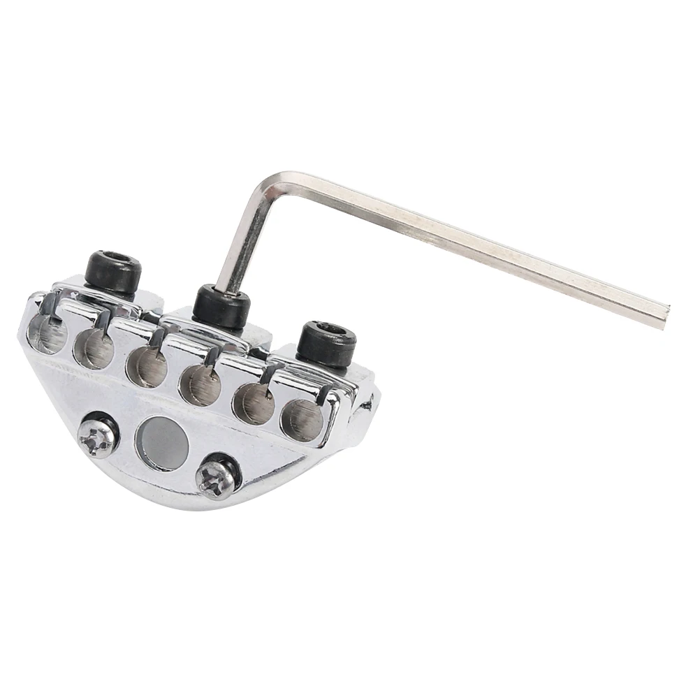 

Metal Locking Nut Guitar Replacement Parts Kit Durable Anti-Corrosive Tremolo String Block Electric Bridge for Guitar