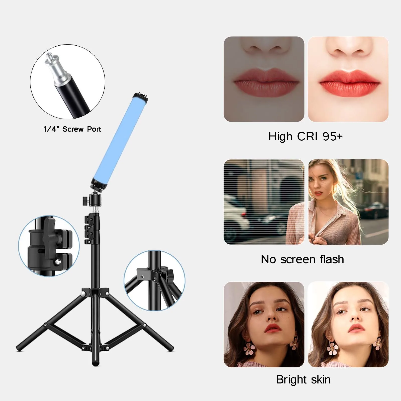 Mini RGB Magnet Photographic Lighting 2700-7500K Photography Handheld LED Fill Light Stick Stick Lamp For Video Vlog YouTube