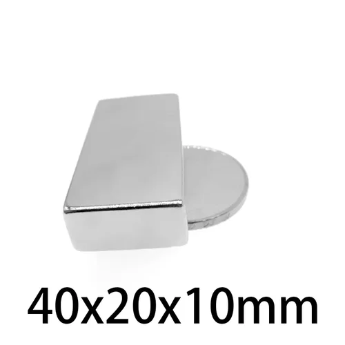 Imagen 2 del producto Imanes potentes cuadrados de 40x20x10mm 50x20x10 para frigorífico, oficina, bricolaje 30*20*10 60x20x10 80*20*10 20x20x10