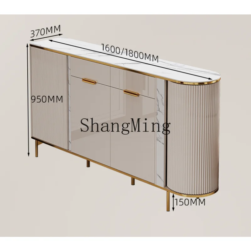 CLlight luxury simple modern large capacity  against shoe entrance cabinet integrated living room partition household door