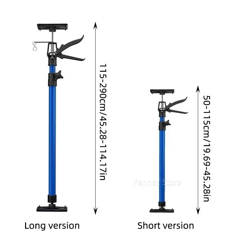 Telescopic Frame Levante Levantador para Teto e Porta, Haste de Suporte de Madeira, Armário de Suspensão, Home D Education Installation Tool, 115 cm