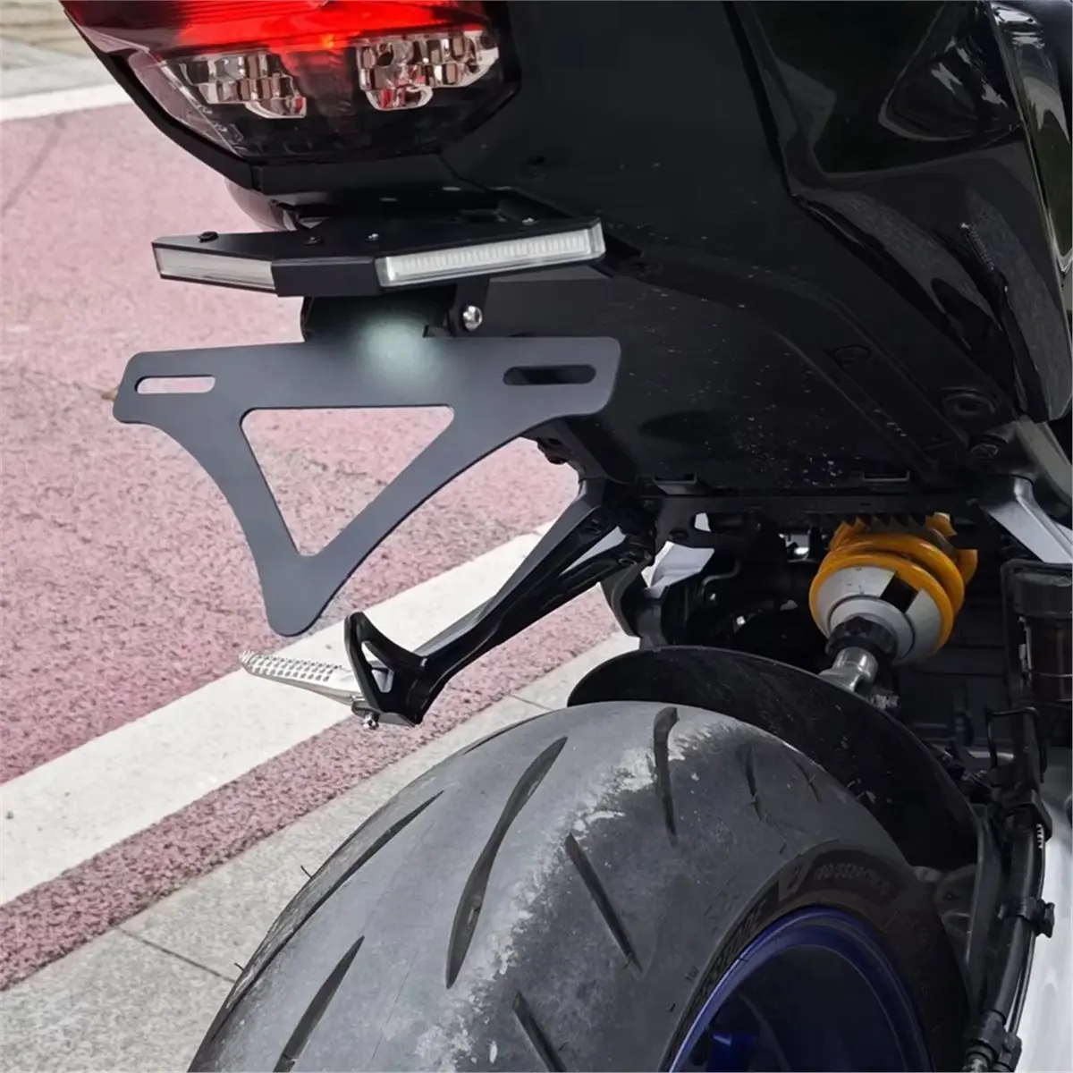 update. NEW Motorcycle Turn Light License Plate Holder Fender Eliminator Bracket Kit for YAMAHA MT-09 SP MT09 2024 2025 2026