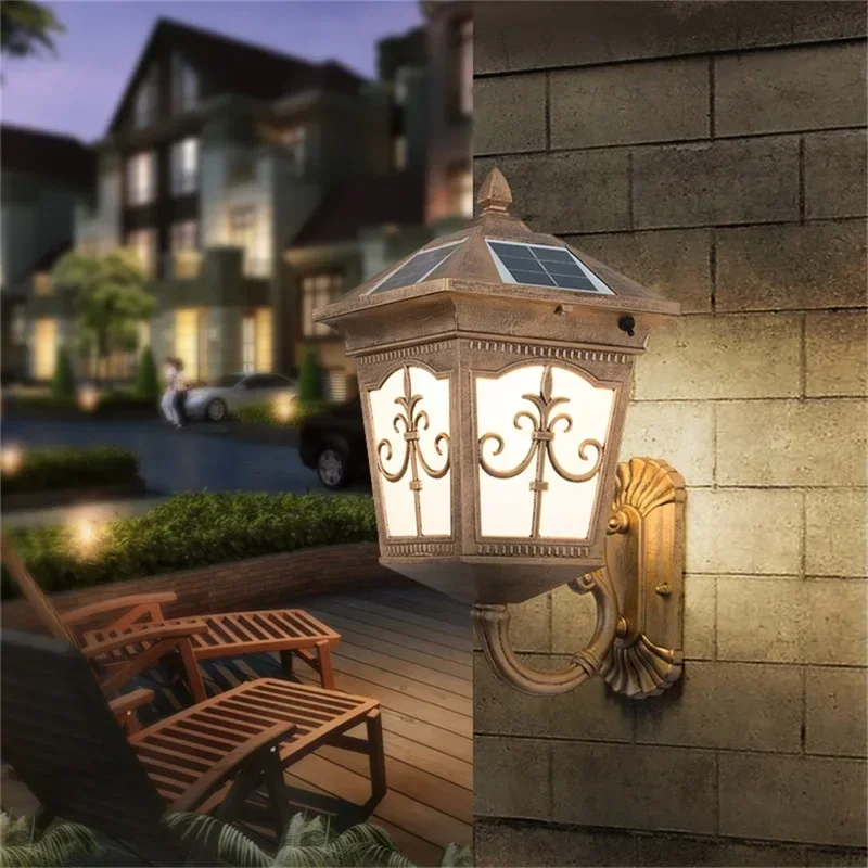 

SOFEINA Outdoor Wall Led Light Solar Patio Modern Sconce LED Waterproof Lighting For Porch Balcony Courtyard Villa