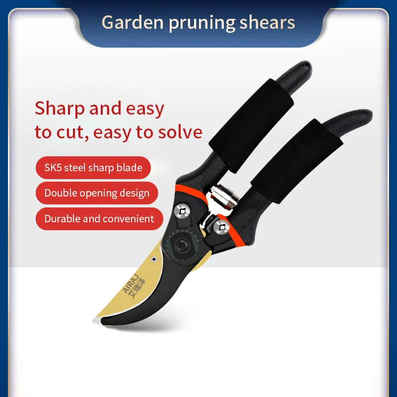 

2023 New Pruning Shears Knife Labor-saving Anti-rust Gardening Scissors Fruit Scissors Flower Pruning Shears Garden Scissors