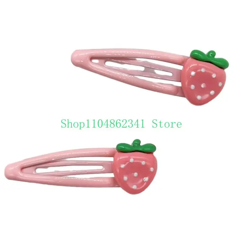 5asd clip tóc tóc dâu y2k cô gái cái mũ màu hồng dâu tây