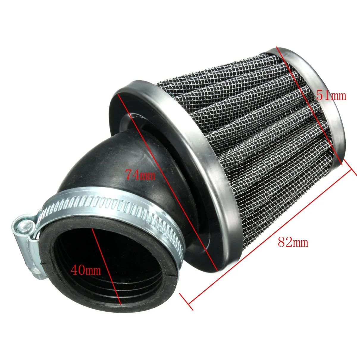 40mm Air Filter Motorcycle Filter Air Intake for 50cc 110cc 125cc 140cc ATV Pit Dirt Bike for Suzuki for Honda for Kawasaki