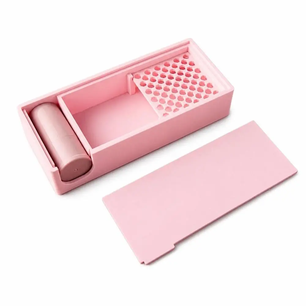 Built-In Brush Powder Storage Box Plastic Sliding Lid Clay Powder Container Compartment Structure Polymer Clay Powder Box