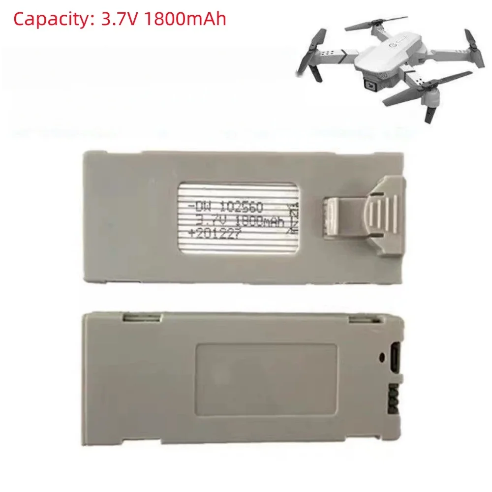 1-10PCS 3.7V 1800Mah RC Drone Battery Accessory For E88 E88PRO Ls-E525 E525 PRO Mini Uav Drone Battery Special Rc Part