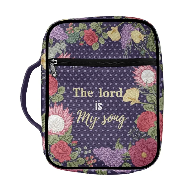 1 pz grande libro di studio della bibbia Holy stampa personalizzata chiesa bibbia Cover Case PU borse libro di studio scatole portaoggetti per le donne