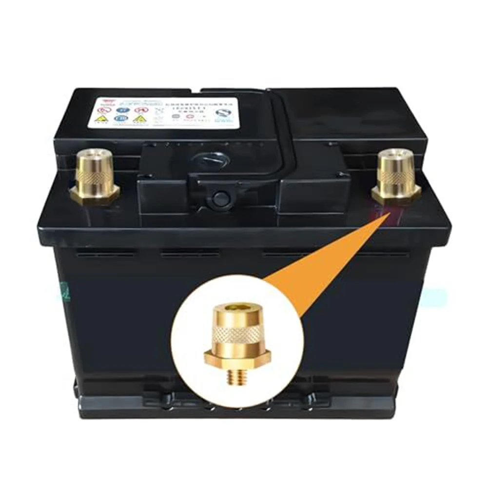 

Battery Connection Brass Battery Connector Battery Pole Adapter Good Conductivity Solid Brass Material For Boats