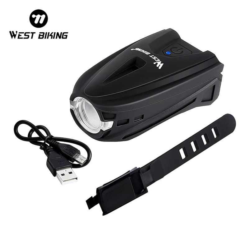 

WEST BIKING Bike Light USB Rechargeable 5 Modes Bicycle Lights MTB Flashlight Bicycle Headlight For Cycling Bicycle Front Lamp