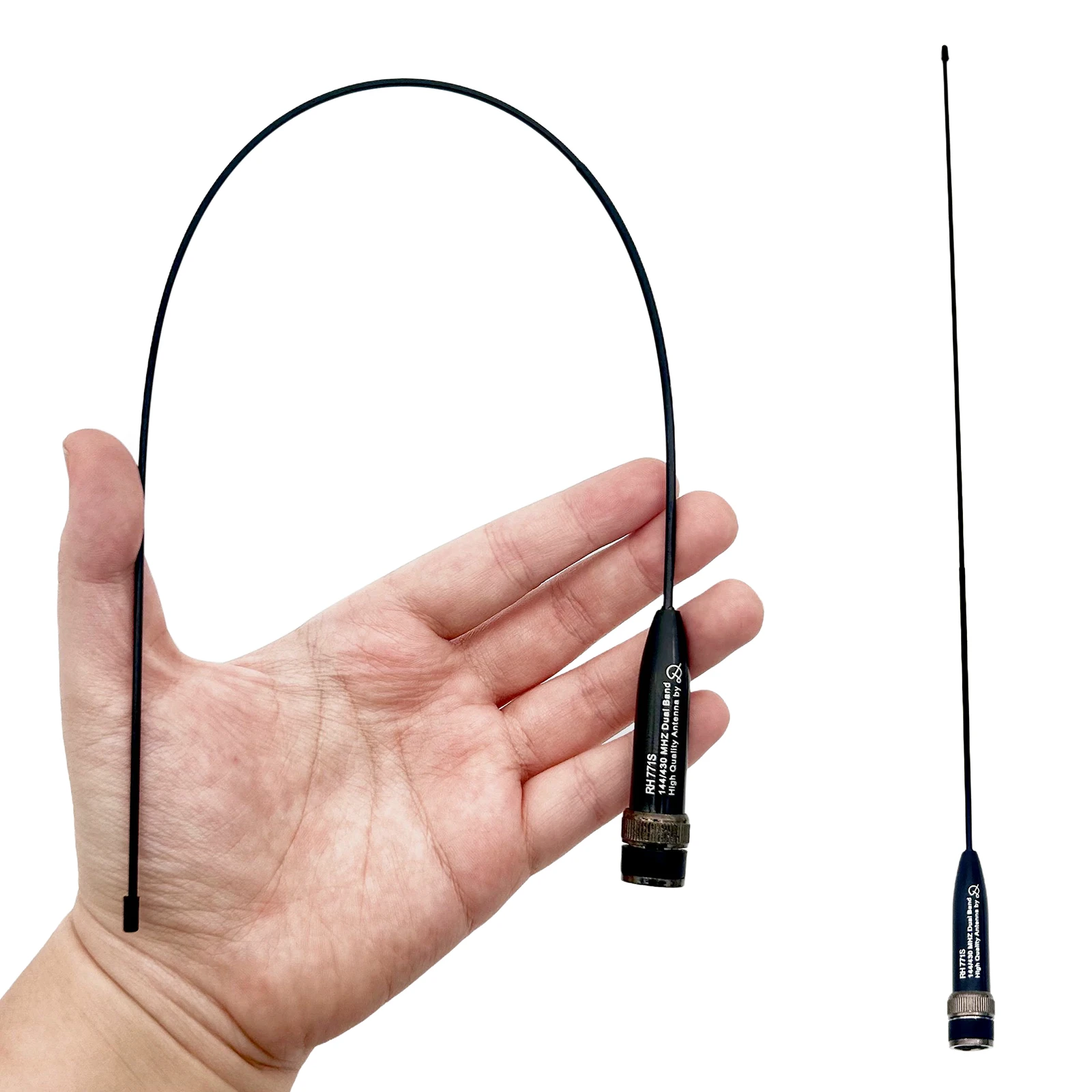 Dual Band Female Antenna Walkie Talkie Accessory High Gain Radio Antenna Compatible for Kenwood TK100 IC-V8 & IC-V80 Radios