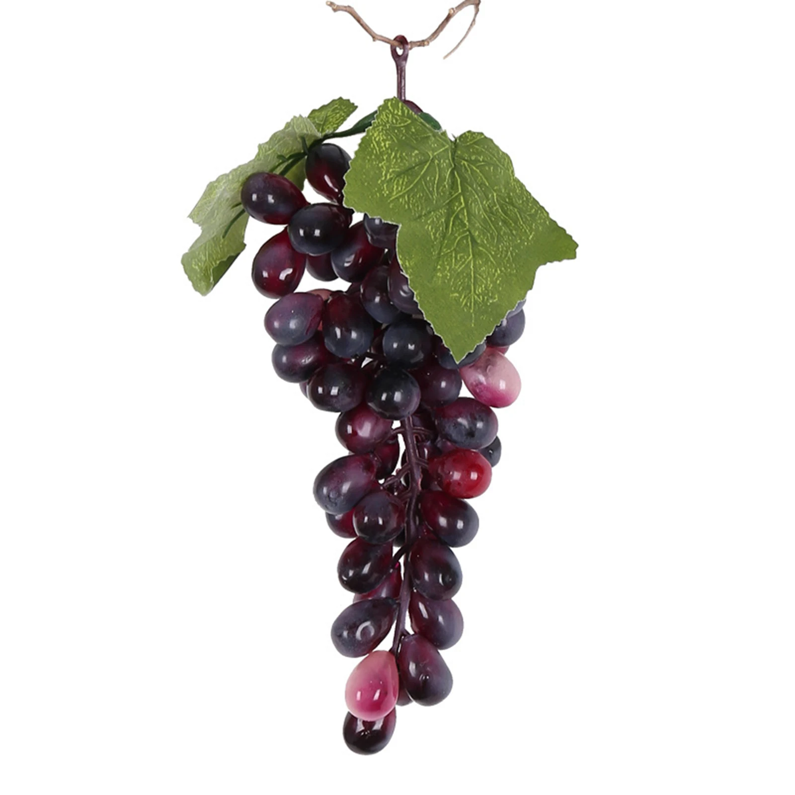 Raisin Artificiel en Mousse avec Vignes, Simulation de Fruits Réalistes, Décoration pour Cuisine, ix, Pub, Maison, Ornement d'Armoire