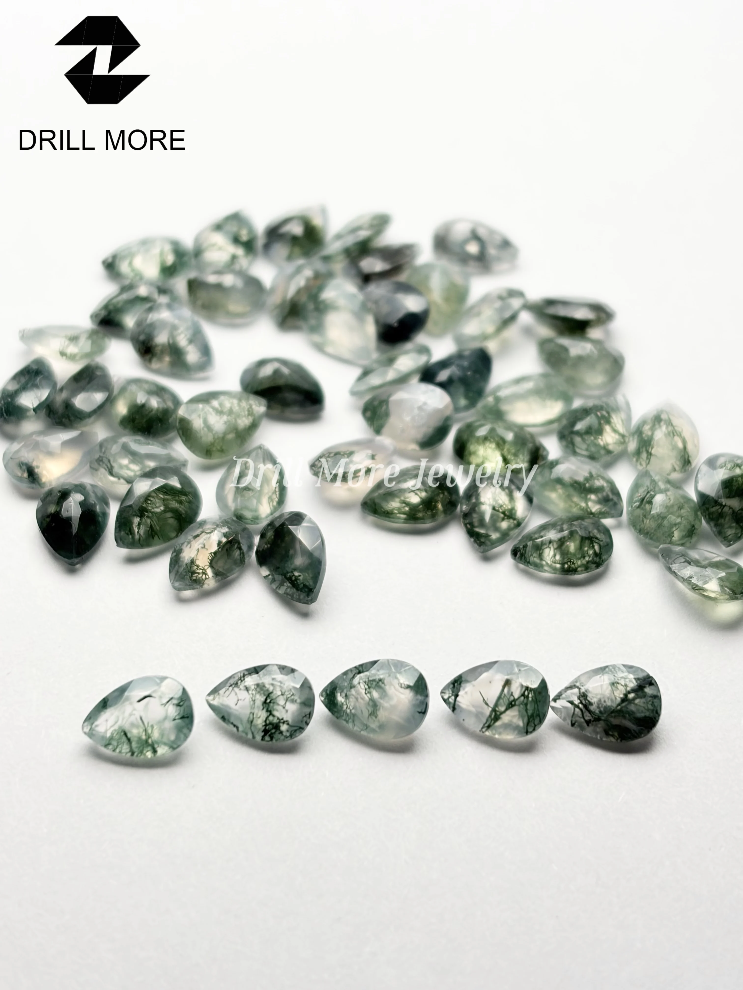 Agata-musgo-natural-5x7mm-6x8mm-formato-de-pera-pedra-preciosa-de-agata-facetada-solta-para-fazer-joias-diy-atacado