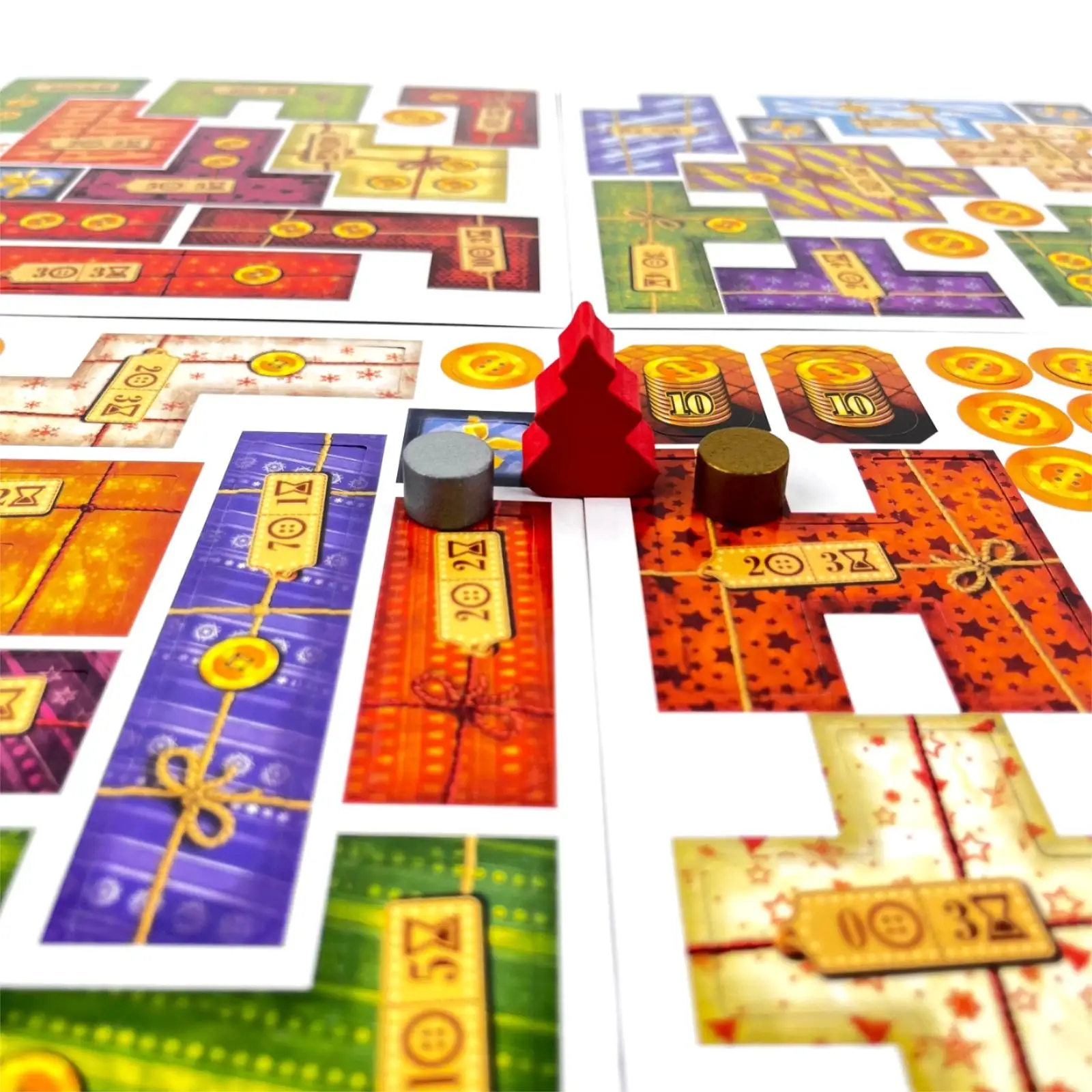 New Patchwork Christmas Board Game for Two Players Funny Party Games | English Version Paper Cards Strategy Patch Wars Game Gift