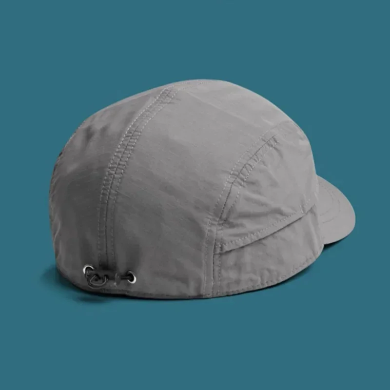 Short-Brimmed Solid Color Baseball Cap Lightweight Quick-Dry Polyester Adjustable Buckle Closure Sun Protection Breathable Brim