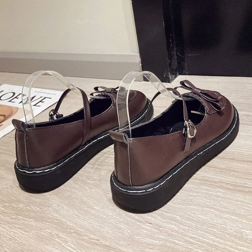 2026 Neue Frühlings-Lolita-Damen-Mary-Jane-Schuhe, schlichte, flache Schuhe mit runder Zehenpartie, Damen-Lederschuhe im schlichten Outdoor-College-Stil – Detail 14