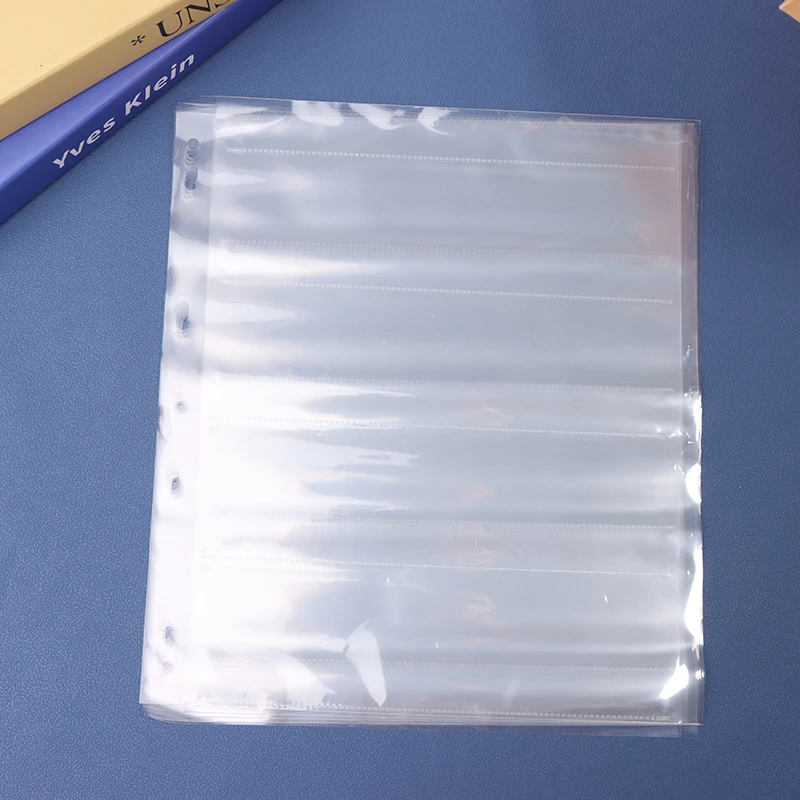 10 pz 35mm 120/135 Negativi Pagine di Stoccaggio Pellicola Sacchetti Senza Acido Pellicola di Colore Nero e Bianco Presentazioni Aziende Produttrici Giochi pagine di Stoccaggio a lungo termine