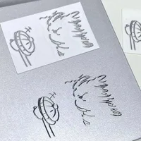 Elevate Your Style with Waterproof 3D Metal Stickers Featuring Girl and Cat Cartoon Characters - Elevate Your Style 2
