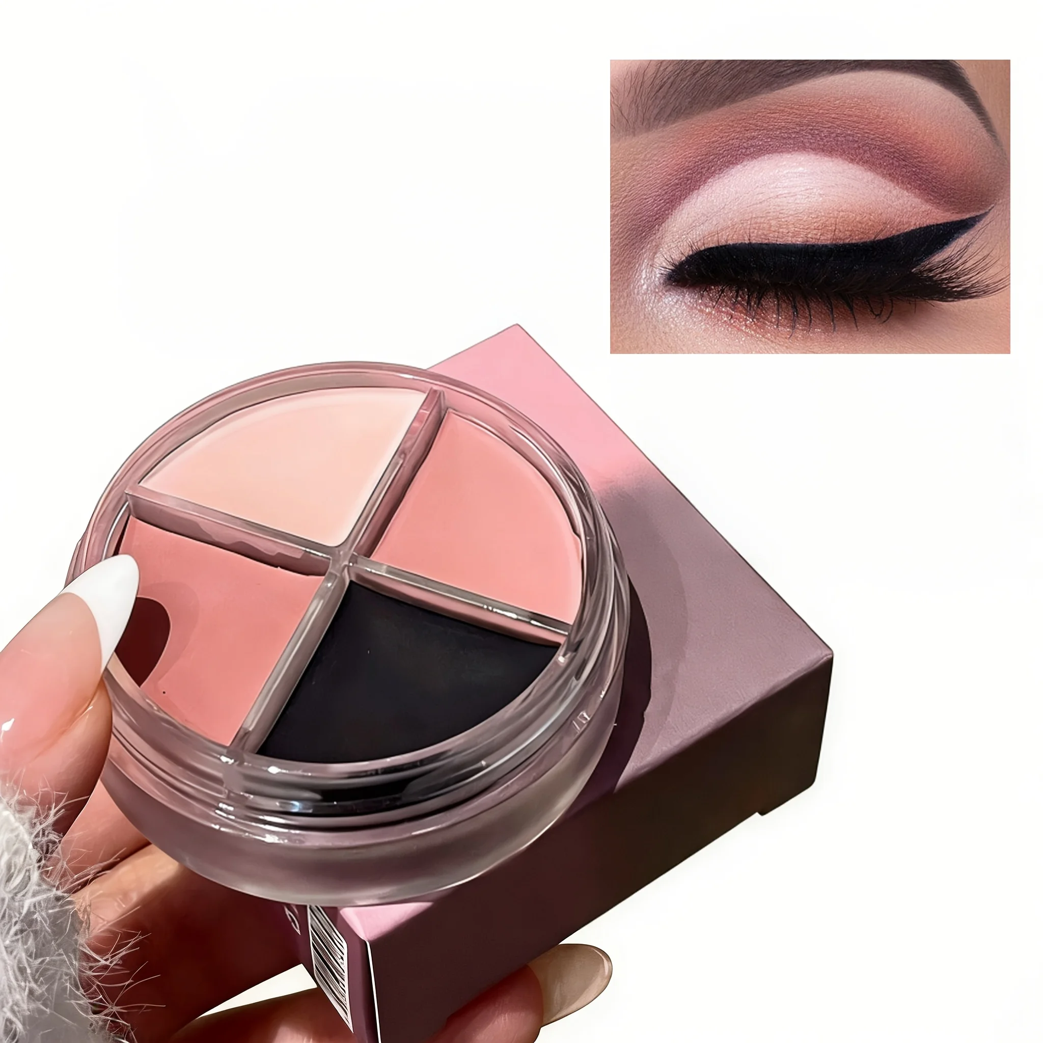 Herorange Smudge Proof Eyeliner Cream Kit Multi Purpose Eye Makeup for Beginners