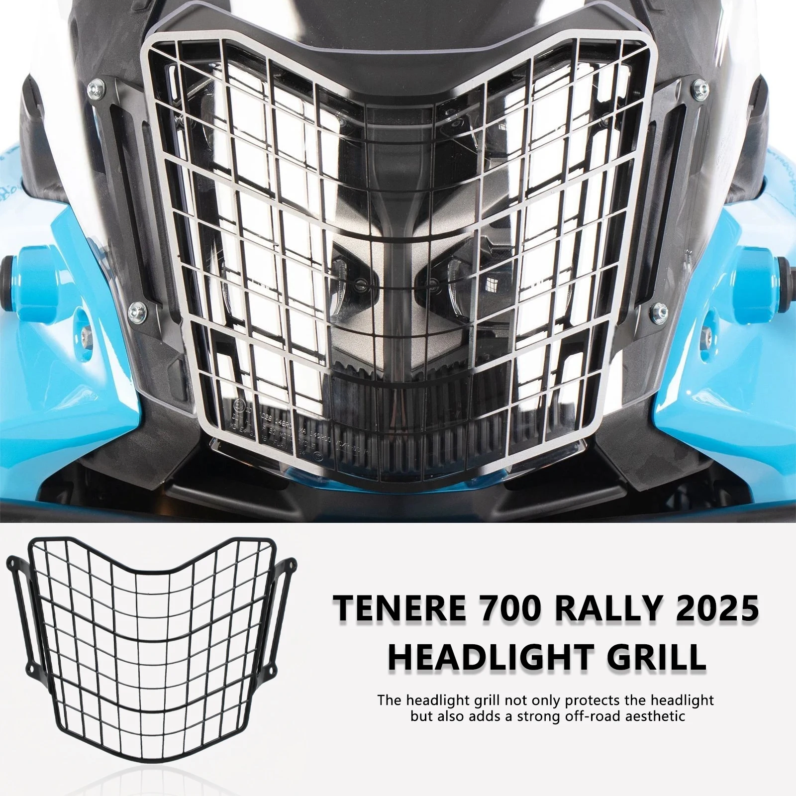 

Защитная решетка для фар мотоцикла, защитный чехол для Yamaha Tenere 700 Rally 2025 T700 2025, аксессуары, сетка для решетки фар