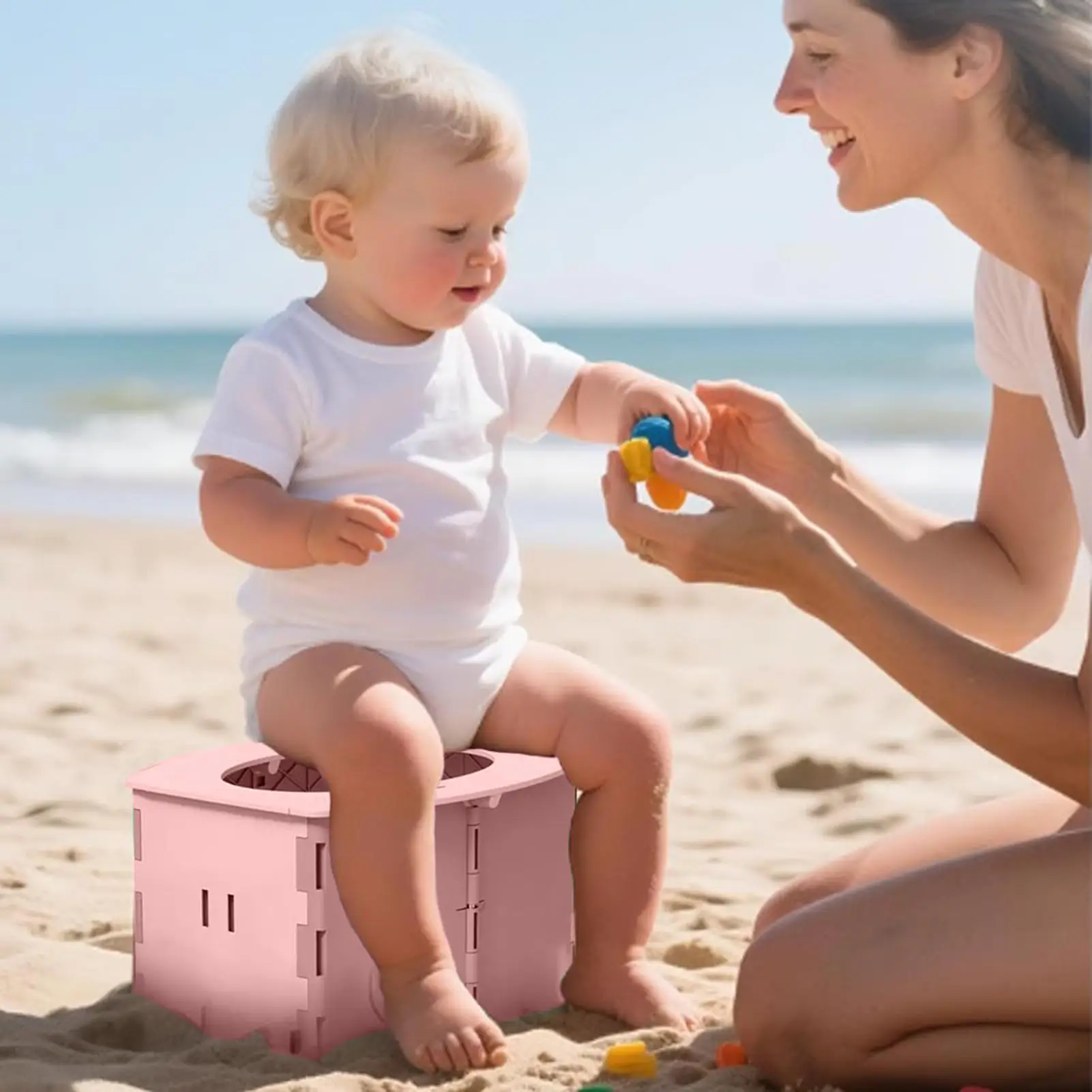 어린이를위한 여행 변기 훈련 접이식 양동이 캠핑 자동차를위한 재사용 가능한 화장실 매일 실내 홈 호텔 비행기 도로 여행