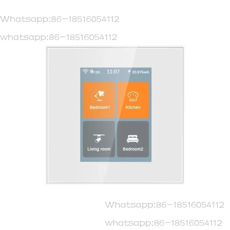 

2024 Latest LCD Touch 4 Gang Way Tuya Wifif Zigbee Smart Wall Light Switch Smart Home Comply with TUYA Google Home Alexa