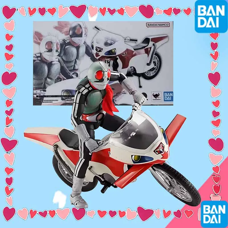 

High quality Bandai Original SHF Anime Figure Masked Rider 1 Neo Cyclone Action Figure Toys For Boys /Girls Kids Christmas Gift