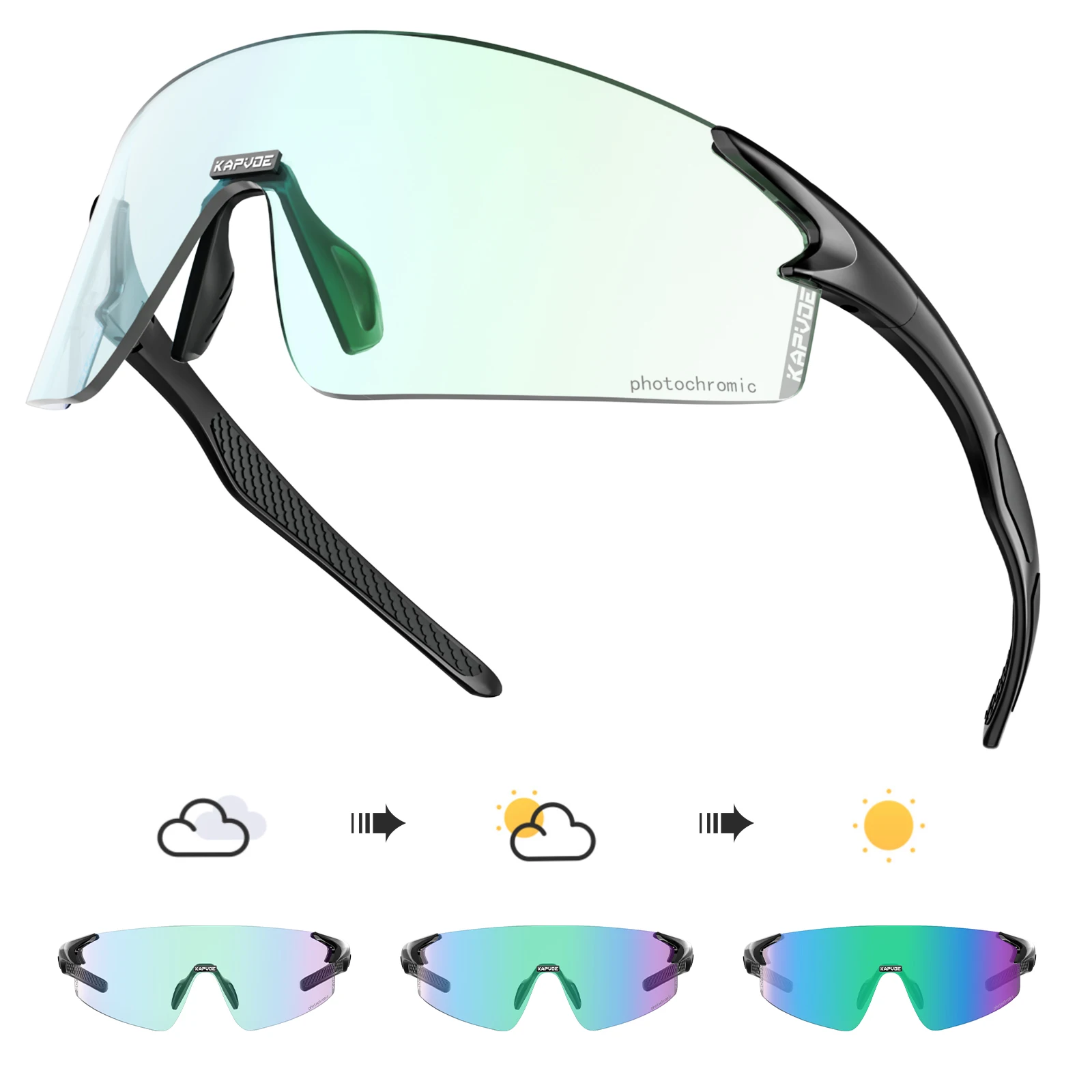 Lunettes de soleil de cyclisme Kapvoe 8