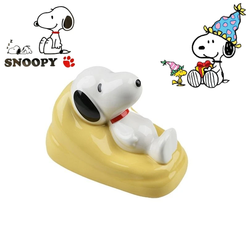 

Снупи мультфильм милый детский банк экономии креативный кавайный мужской и женский керамический домашний декор украшение для рабочего стола подарок