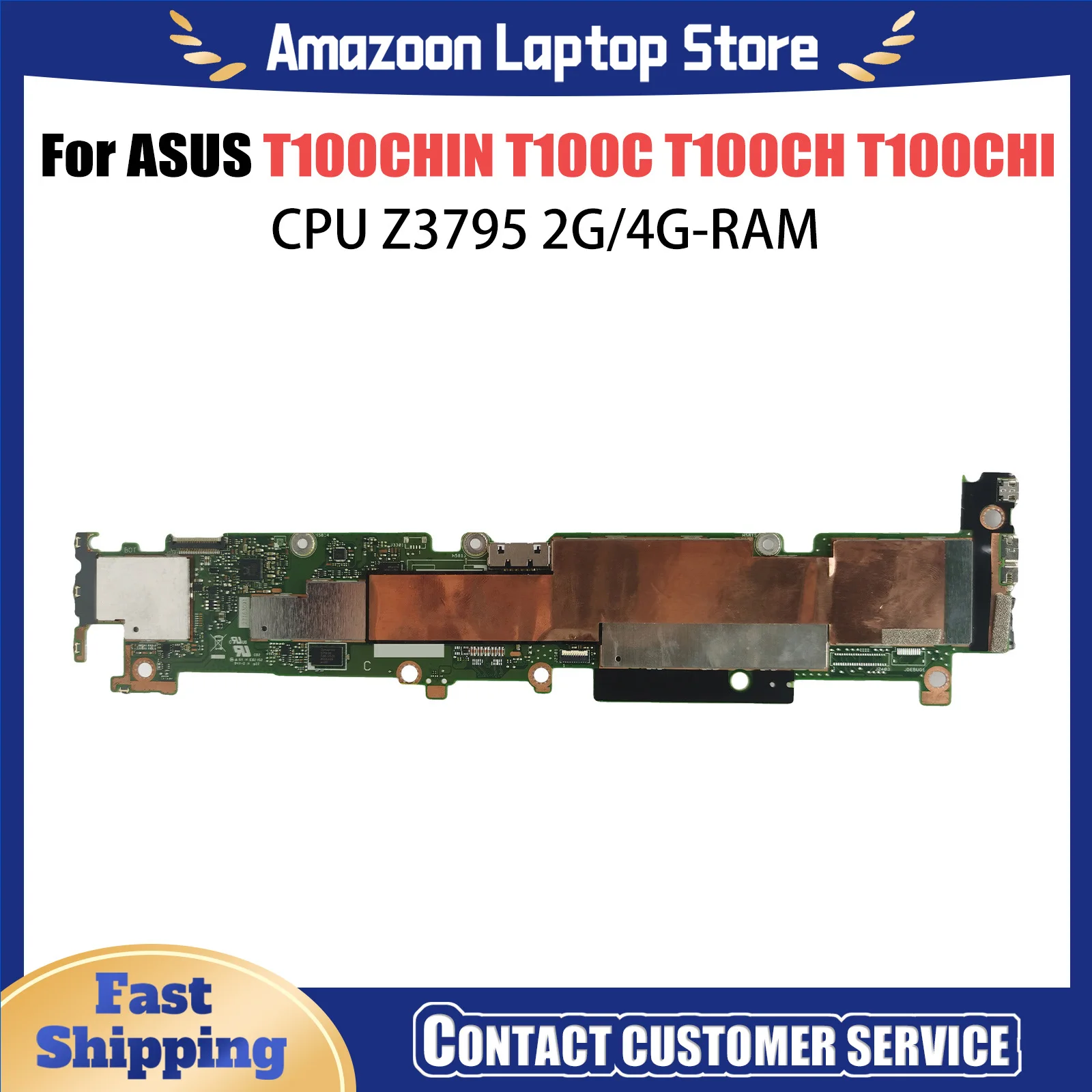 

T100CHIN Motherboard For ASUS T100C T100CHIN T100CH T100CHI Mainboard Z3795 CPU 2G/4G-RAM 64GB-SSD 100% Tested OK Used