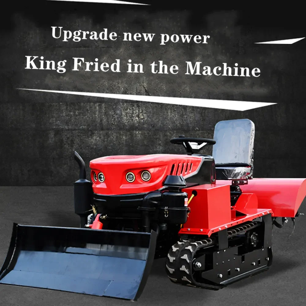 Power Agricultural Farming Multifunctional Mini Crawler Cultivator