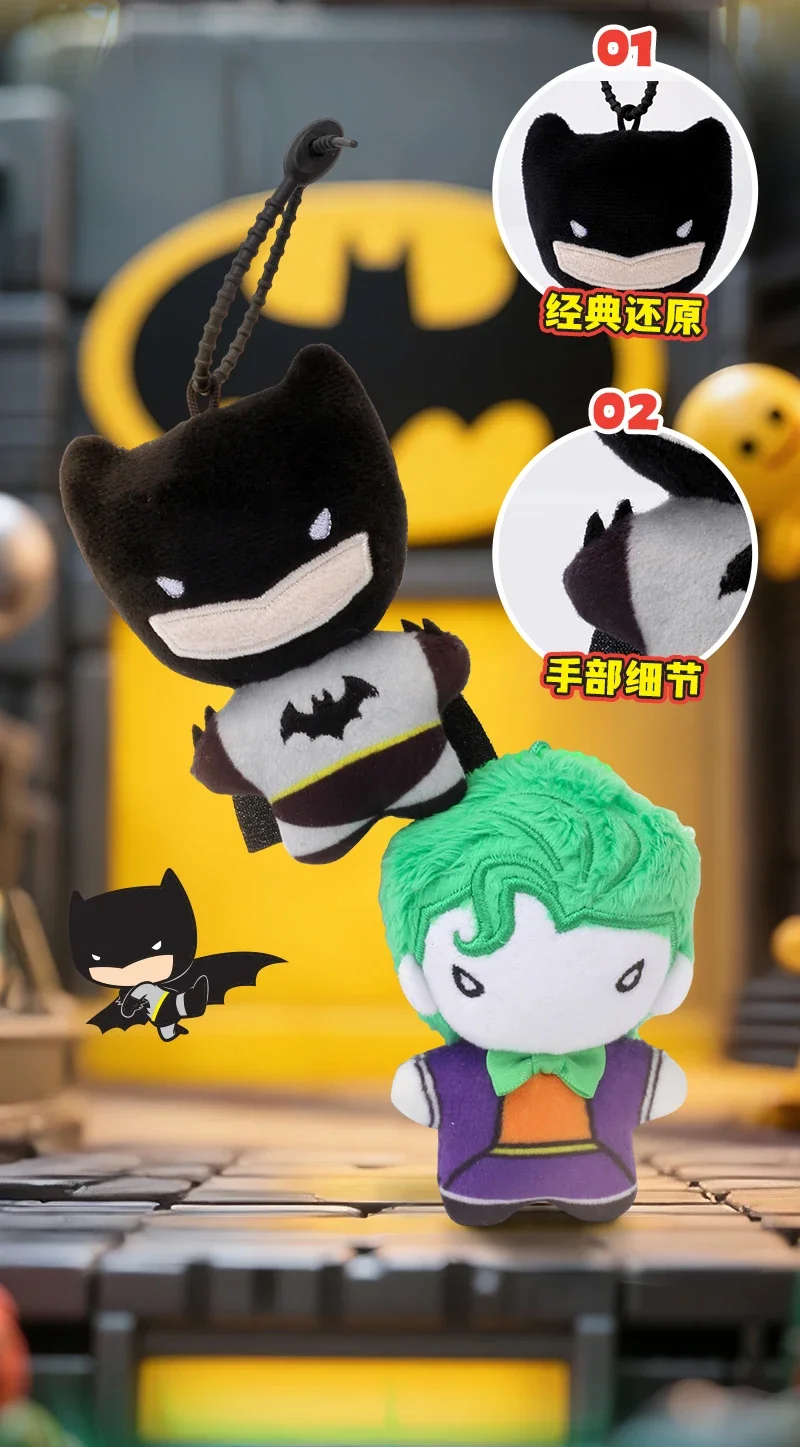 9 cm weicher Plüsch-Schlüsselanhänger DC Justice League Batman Superman Harley Quinn Joker Niedliche Cartoon-Filmpuppen Kreative Weihnachtsgeschenke – Detail 6