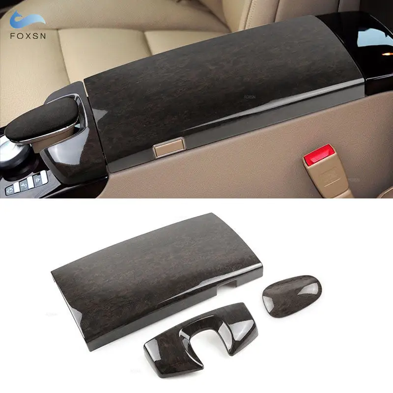 For Mercedes Benz S Class W221 2008 2009 2010 2011 2012 Wood Texture Center Console Armrest Box Phone Cover Dial Pad Housing