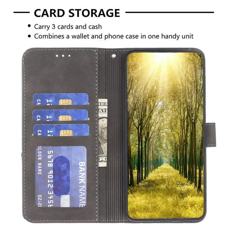 حافظة محفظة جلدية قابلة للطي لهاتف OPPO Realme 15 14X 15 P3 Pro 5G C75 C71 4G Realme15 2025 Capa Coque حافظات حقيبة الهاتف الهندسية