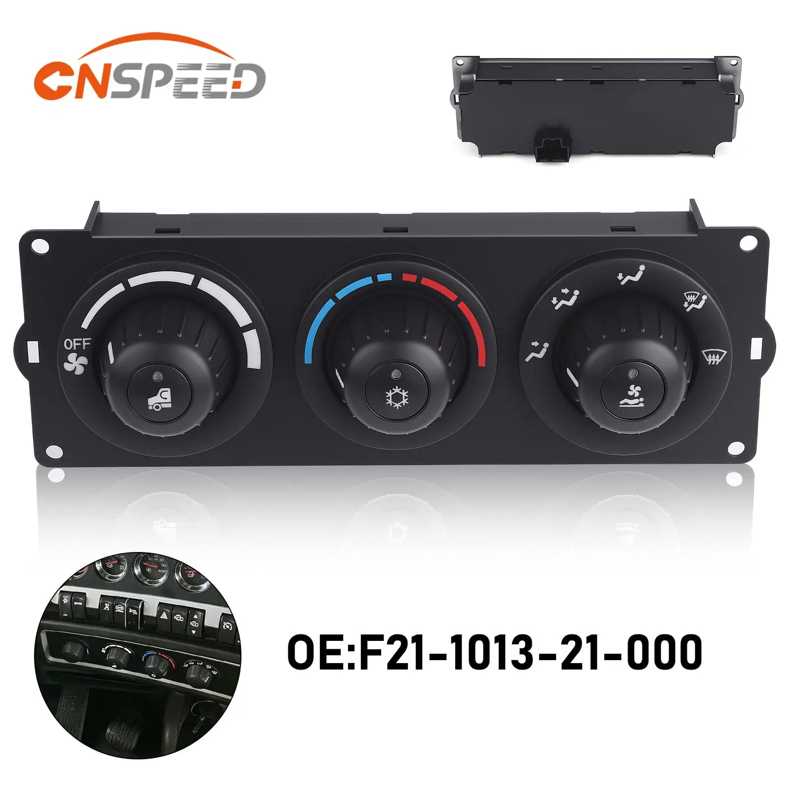 Nuevo Panel de Control de Climatización A/C y Calefacción, Módulo de Aire Acondicionado F21-1013-21-000 para Camiones Kenworth T660 T800 W900 con Cabina Delantera/Diurna