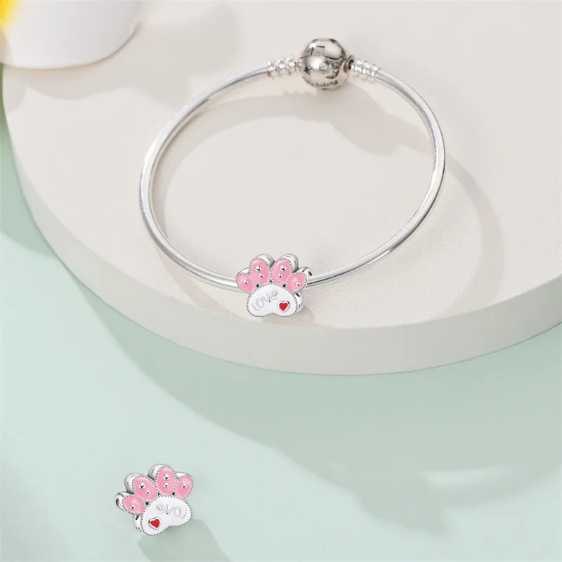 New 925 Sterling Silver Tea Party Princess Series Charms Beads Fit 3mm 925 Original Bracelet Fine DIY Jewelry Birthday Gift
