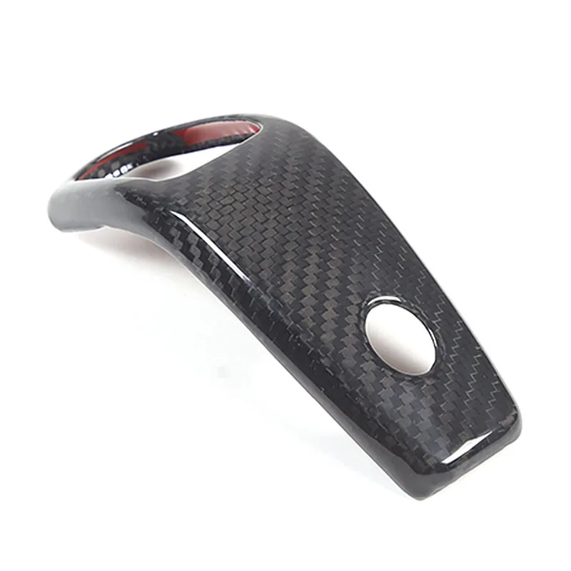 For 2019-2023 Maserati Ghibli Levante Quattroporte Real Carbon Fiber Car Gear Head Front Cover Sticker Car Interior Accessories